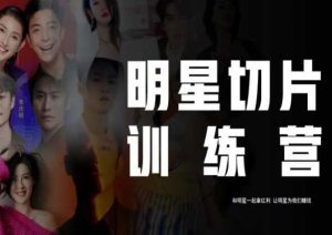 王子·明星切片线上训练营(2023),和明星一起拿红利,让明星为我们赚钱天风资源网,提供全网火热网站资源、培训资料、课程、创业教程天风资源网