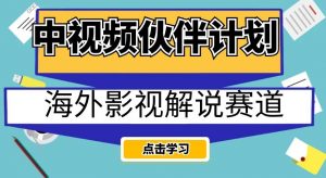 中视频伙伴计划海外影视解说赛道，AI一键自动翻译配音轻松日入200+【揭秘】天风资源网，提供全网火热网站资源、培训资料、课程、创业教程天风资源网
