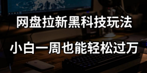 网盘拉新黑科技玩法，小白一周也能轻松过万【全套视频教程+黑科技】【揭秘】天风资源网，提供全网火热网站资源、培训资料、课程、创业教程天风资源网