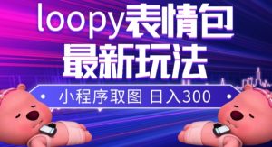 小狸猫loopy表情包小程序取图玩法，最新出的表情包素材天风资源网，提供全网火热网站资源、培训资料、课程、创业教程天风资源网