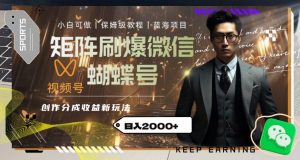 矩阵刷爆微信蝴蝶号创作者分成计划收益的新玩法,日入2000+【揭秘】天风资源网,提供全网火热网站资源、培训资料、课程、创业教程天风资源网