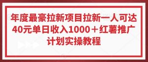 年度最豪拉新项目拉新一人可达40元单日收入1000+红薯推广计划实操教程【揭秘】天风资源网,提供全网火热网站资源、培训资料、课程、创业教程天风资源网