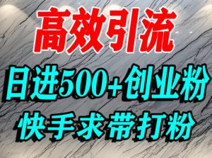 怎么打创业粉？快手求带视角精准引流创业粉，宝妈、学生群体日进500+精准流量天风资源网，提供全网火热网站资源、培训资料、课程、创业教程天风资源网