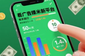 看广告賺米新平台,有手就行,单机稳定日入50+,操作10分钟上手,3天搞了1.4k【揭秘】天风资源网,提供全网火热网站资源、培训资料、课程、创业教程天风资源网