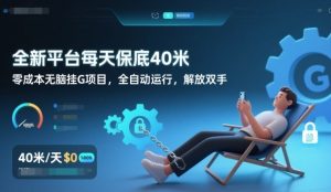 全新平台每天保底40米，零成本无脑挂G项目，全自动运行，解放双手【揭秘】天风资源网，2026年精选热门网站资源、培训资料、虚拟资料、创业教程天风资源网