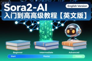 Sora2-AI入门到高级教程【英文版】天风资源网,提供全网火热网站资源、培训资料、课程、创业教程天风资源网