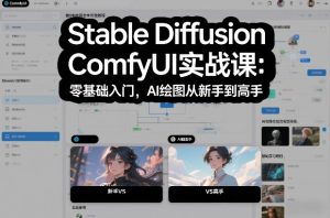 Stable Diffusion ComfyUI实战课：零基础入门，AI绘图从新手到高手-天风资源网