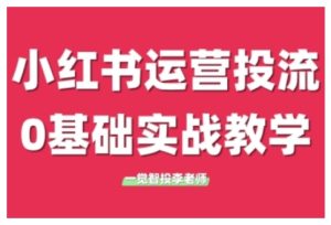 小红书运营投流，小红书广告投放从0到1的实战课，学完即可开始投放（更新26年）-天风资源网
