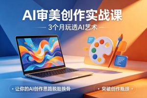 AI审美创作实战课,3个月玩透AI艺术,让你的AI创作思路脱胎换骨,突破创作瓶颈-天风资源网