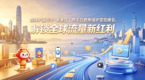 全球IP嘉年华·香港站｜跨平台跨地域IP变现峰会，解锁全球流量新红利-天风资源网