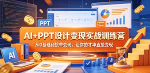 AI+PPT设计变现实战训练营，从0基础到接单变现，让你的才华直接变现-天风资源网