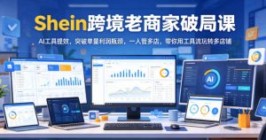 Shein跨境老商家破局课，AI工具提效，突破单量利润瓶颈，一人管多店，带你用工具流玩转多店铺-天风资源网