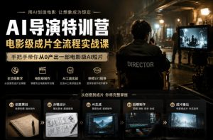 AI导演特训营,电影级成片全流程实战课,手把手带你从0产出一部电影级AI短片-天风资源网