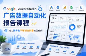 Google Looker Studio广告数据自动化报告课程,成为更专业不被报告折磨的优化师-天风资源网