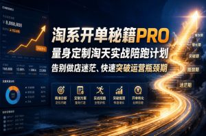 淘系开单秘籍PRO,量身定制淘天实战陪跑计划,告别做店迷茫、快速突破运营瓶颈期(2026年6月11)-天风资源网