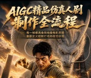 AIGC精品仿真人剧豢龙人全流程制作解析2026，国风仿真人创作+打斗剧情+人设编排，一站式AI短剧入门-天风资源网