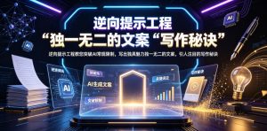 逆向提示工程教您突破AI常规限制,写出独具魅力独一无二的文案,引人注目的写作秘诀【原创双语字幕】-天风资源网