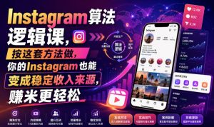 Instagram算法逻辑课,按这套方法做,你的Instagram也能变成稳定收入来源,賺米更轻松【原创双语字幕】-天风资源网