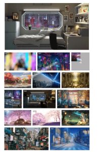 某宝付费购买！108GB，直播绿幕二次元3D动态虚拟背景合集，抖音动漫房间高清直播素材，电脑桌面壁纸-天风资源网